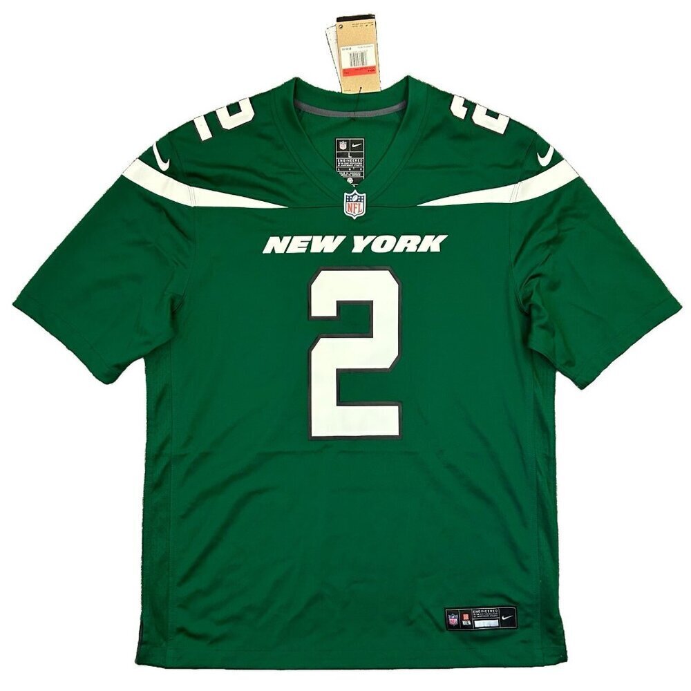 Nike New York Jets Football Jersey NFL #2 Wilson Men's Size L - Large - NWT $130